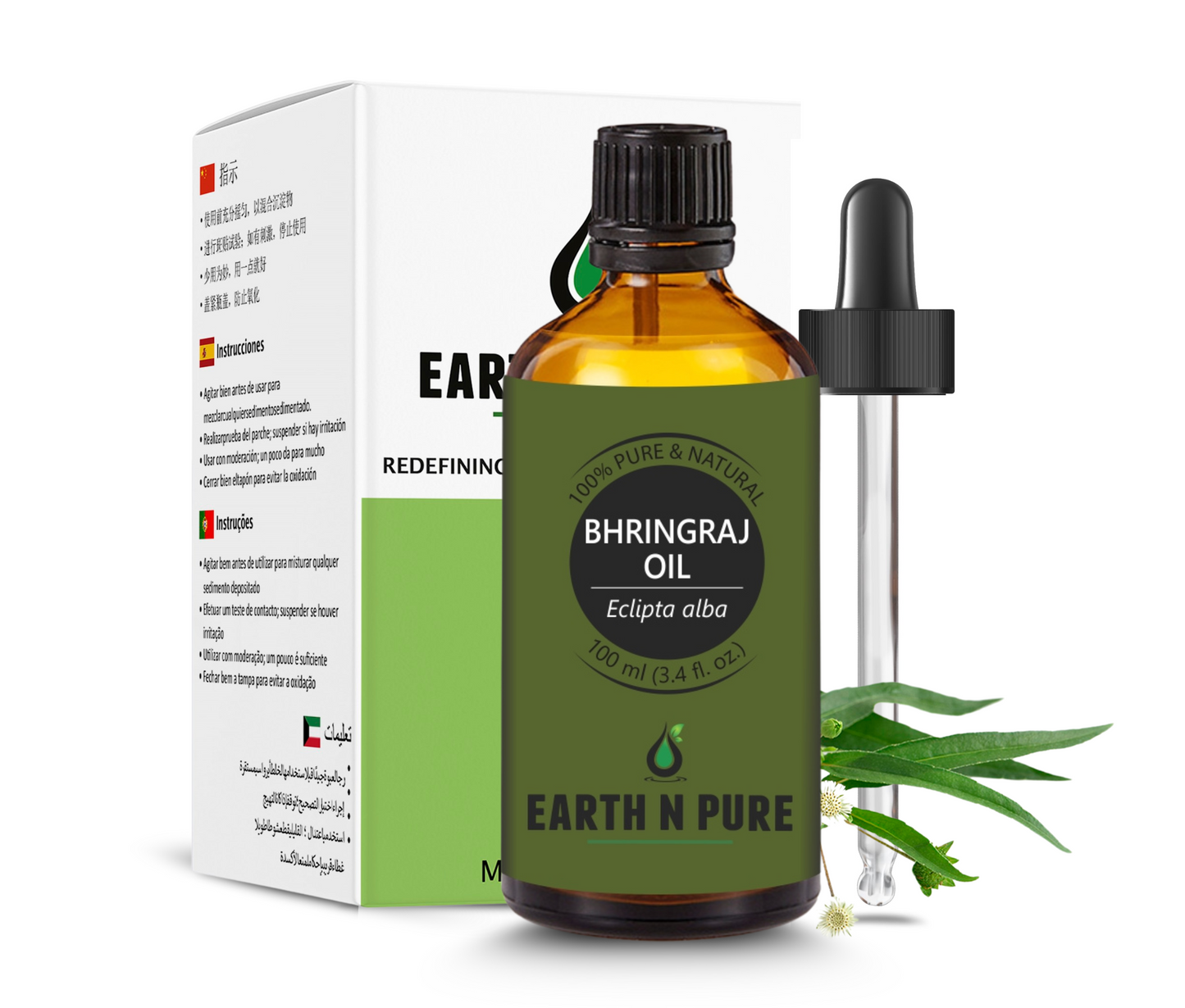Earth N Pure Bhringraj Oil | Natural Hair Growth & Scalp Care