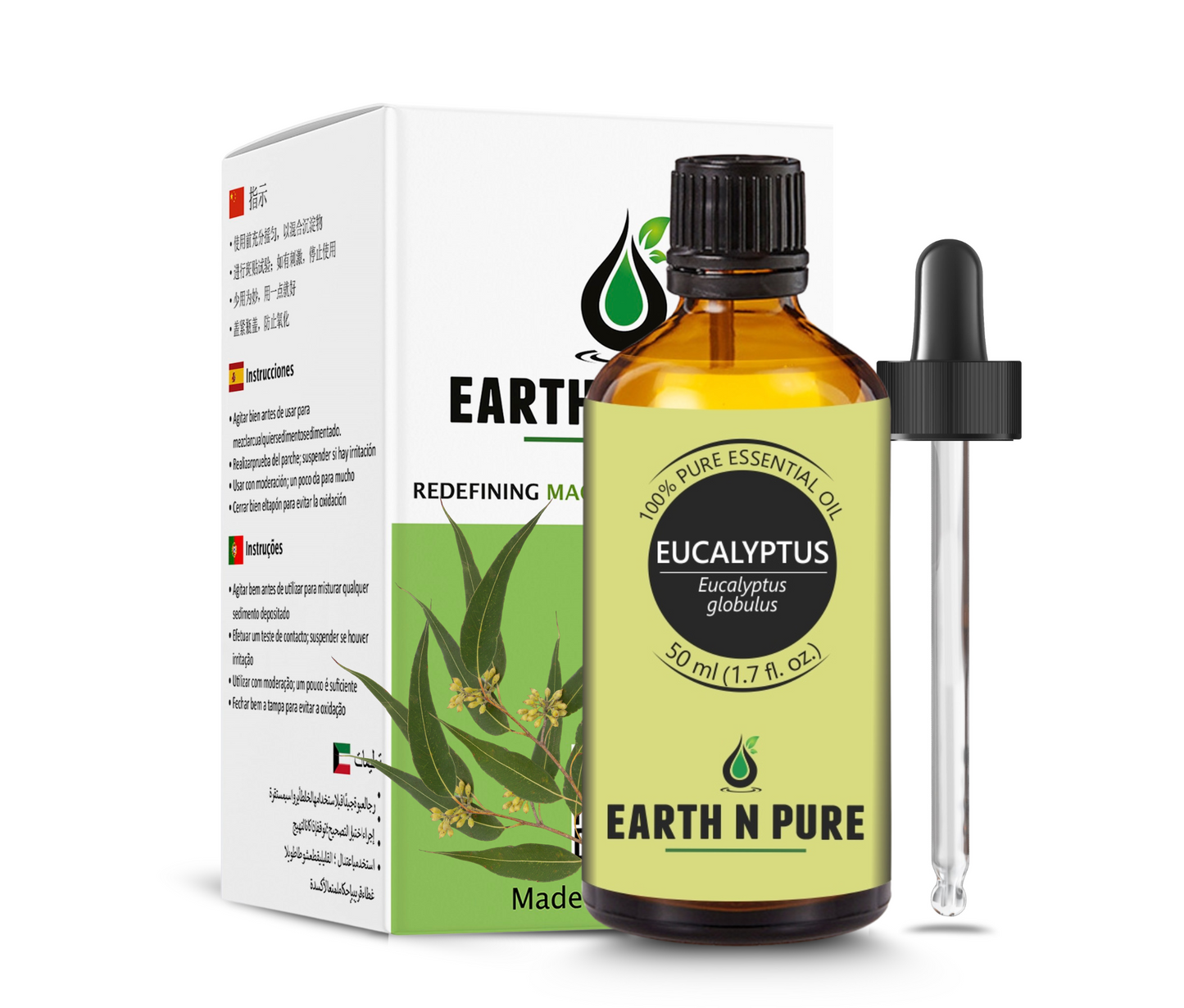 Earth N Pure Eucalyptus Oil – 100% Pure Natural Essential Oil