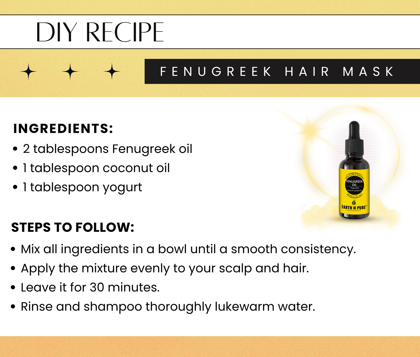 Earth n Pure Fenugreek Oil for Hair Growth