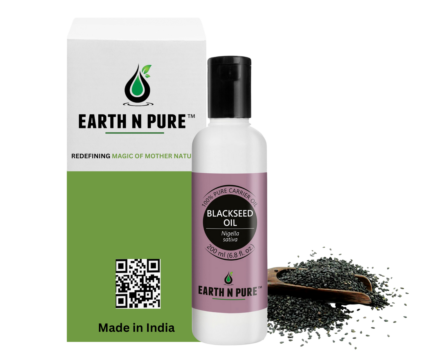 Earth n Pure Blackseed Oil for Hair Growth & Scalp Care