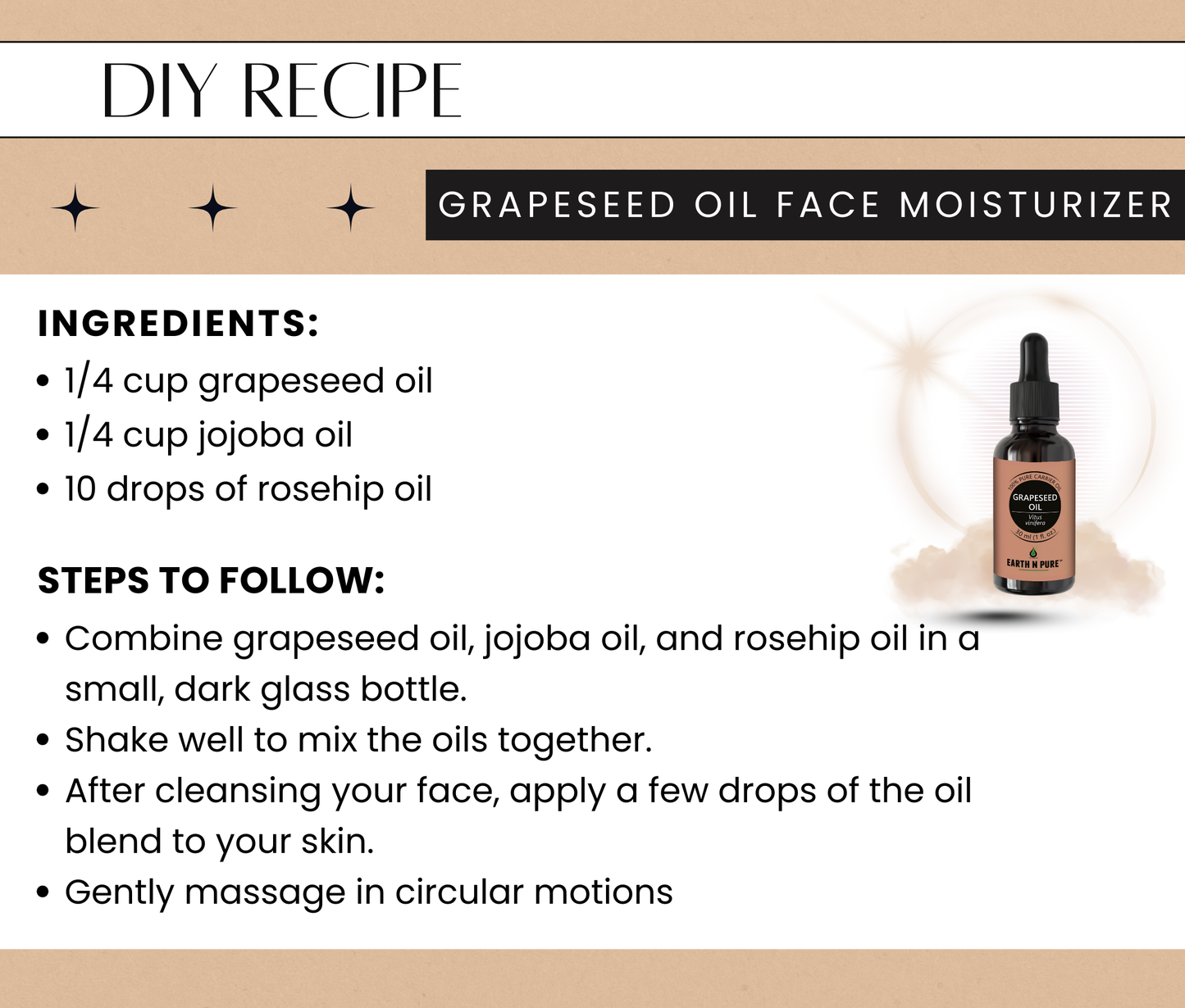 Earth n Pure Grapeseed Oil for Skin & Hair Care