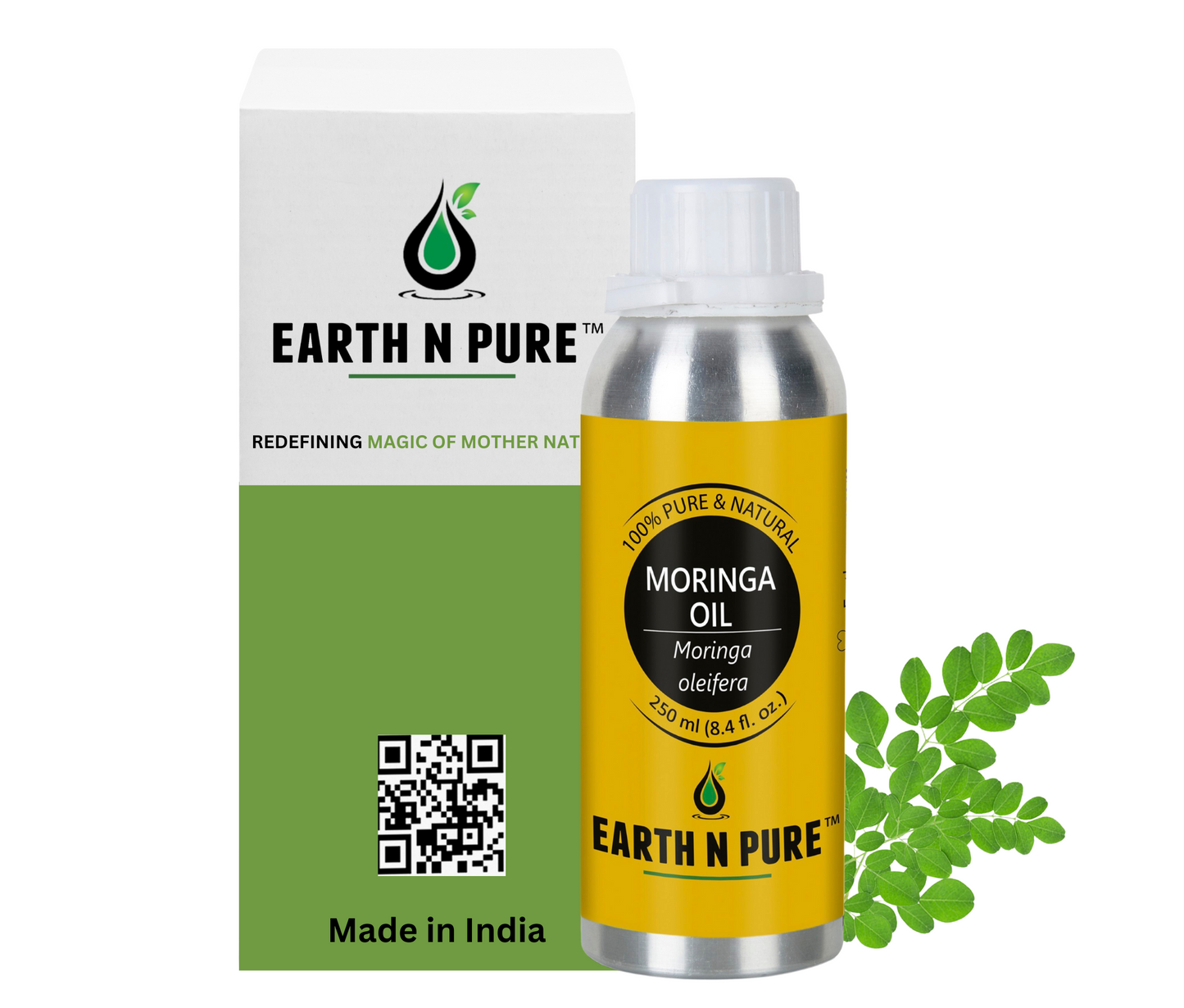 Earth n Pure Moringa Oil for Healthy Skin & Hair