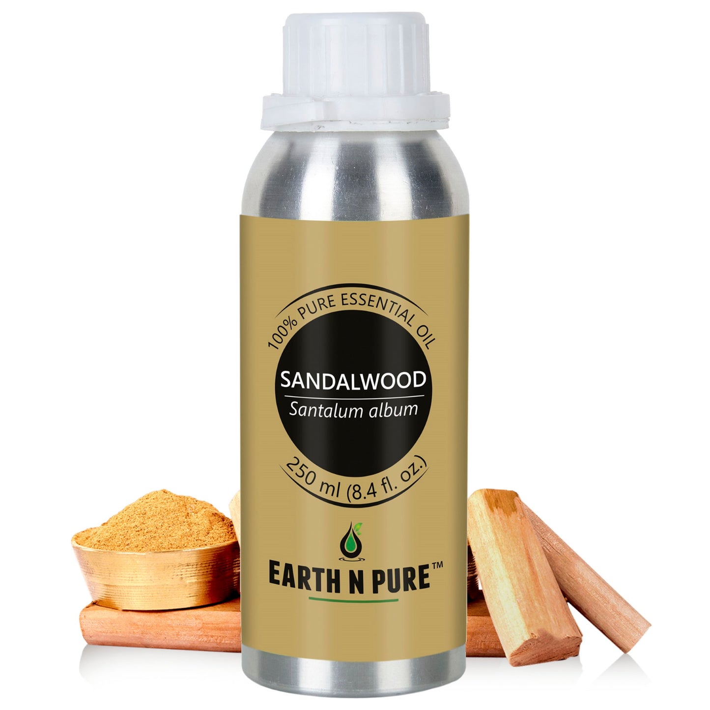 Earth N Pure Pure Sandalwood Essential Oil – 100% Natural for Skin Care, Hair Care & Aromatherapy