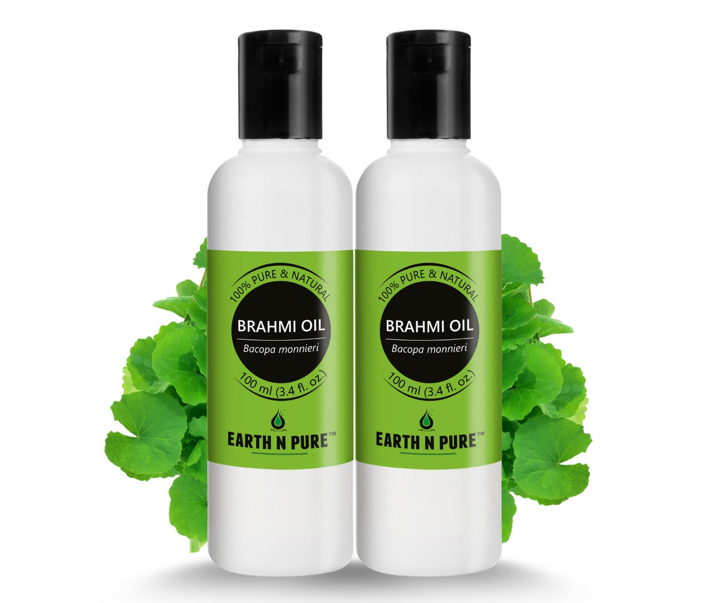 Earth N Pure Brahmi Oil for Hair Growth & Scalp Care Pack of 2