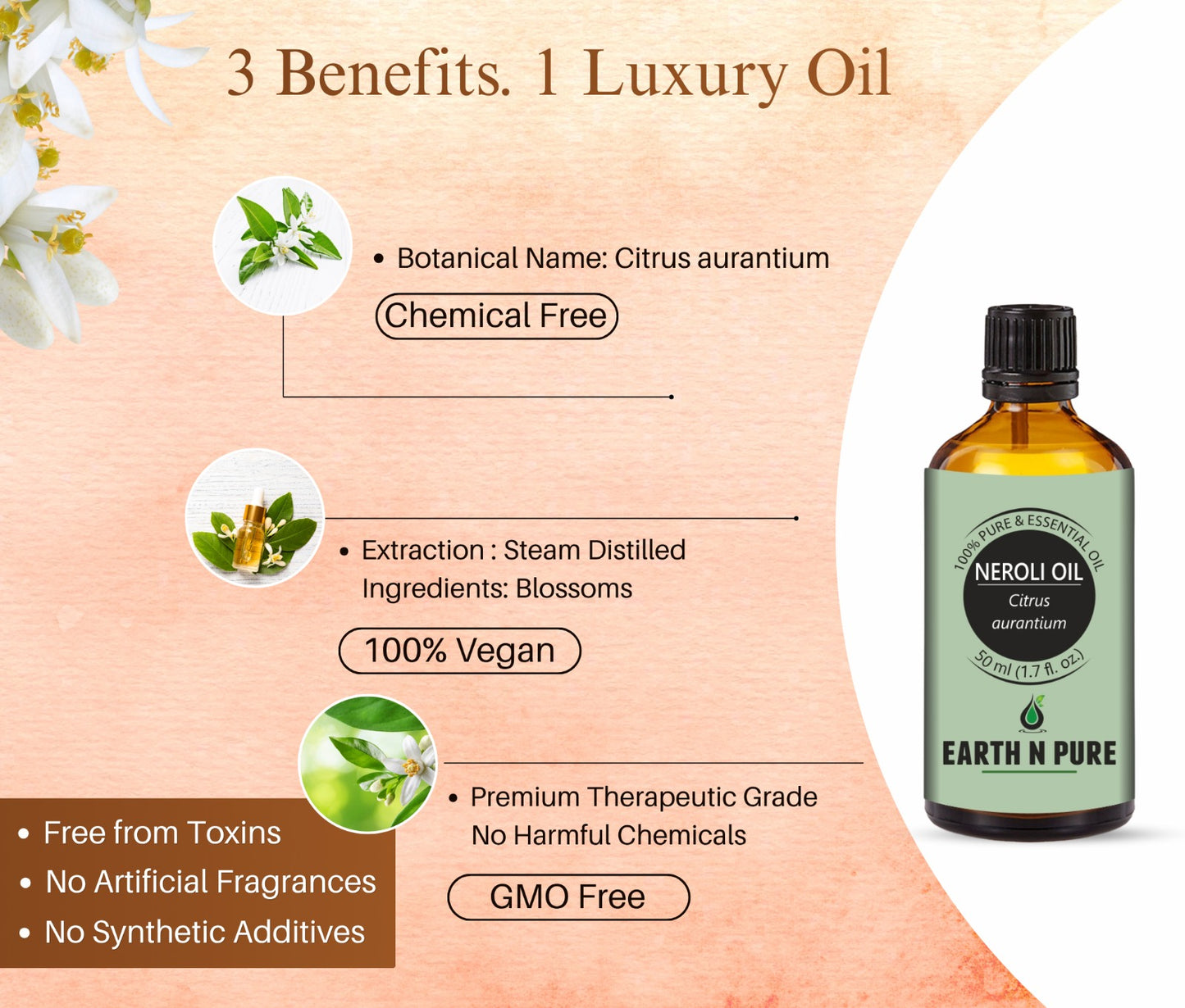 Earth n Pure Neroli Oil for Glowing Skin Pack of 2