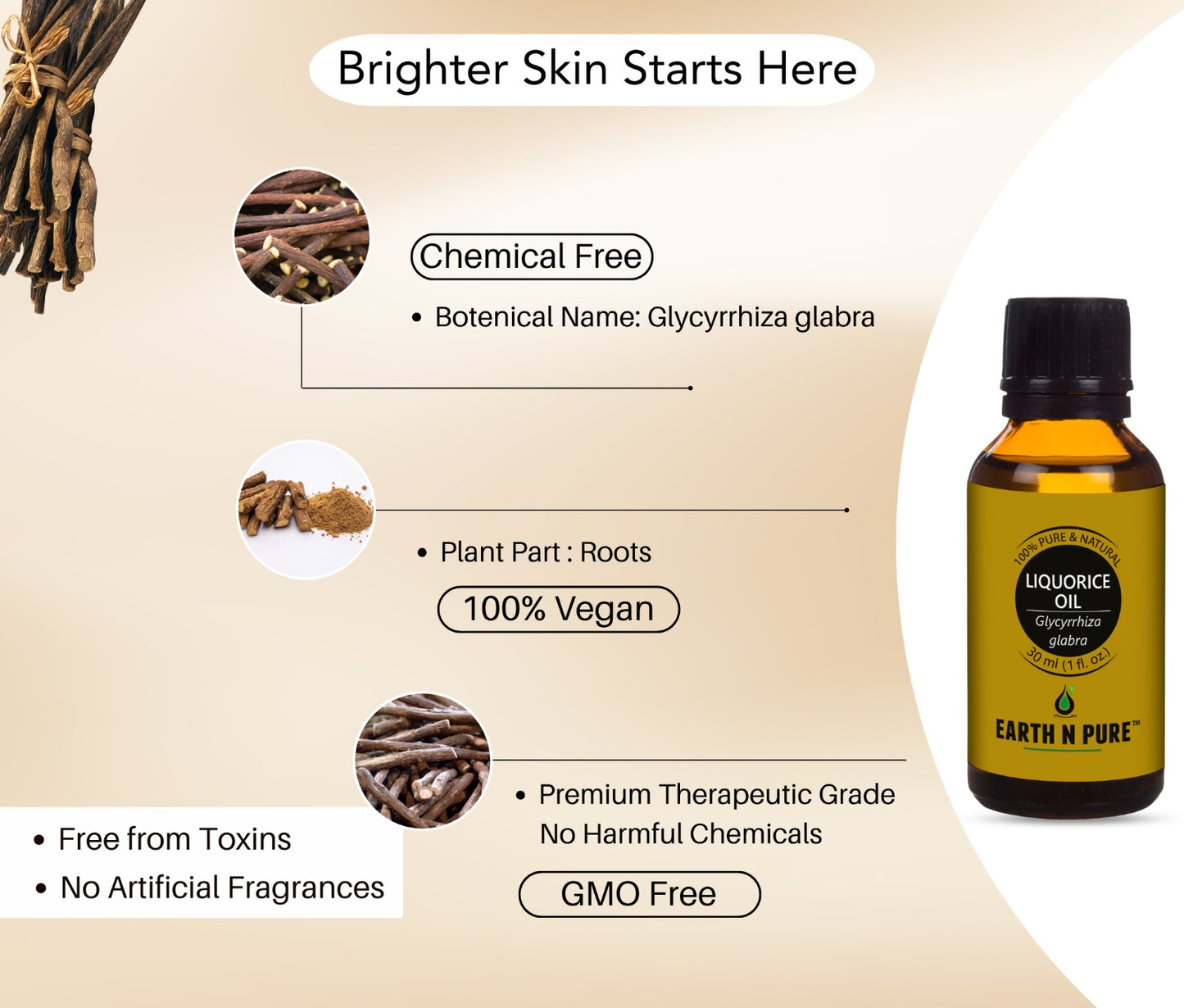 Earth n Pure Liquorice Oil for Skin Brightening