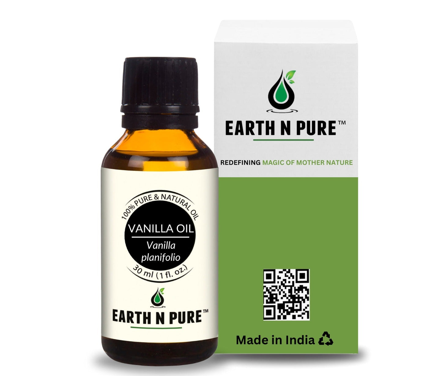 Earth N Pure Vanilla Essential Oil – Pure Aromatherapy Oil for Diffuser, Relaxation & Skin Care