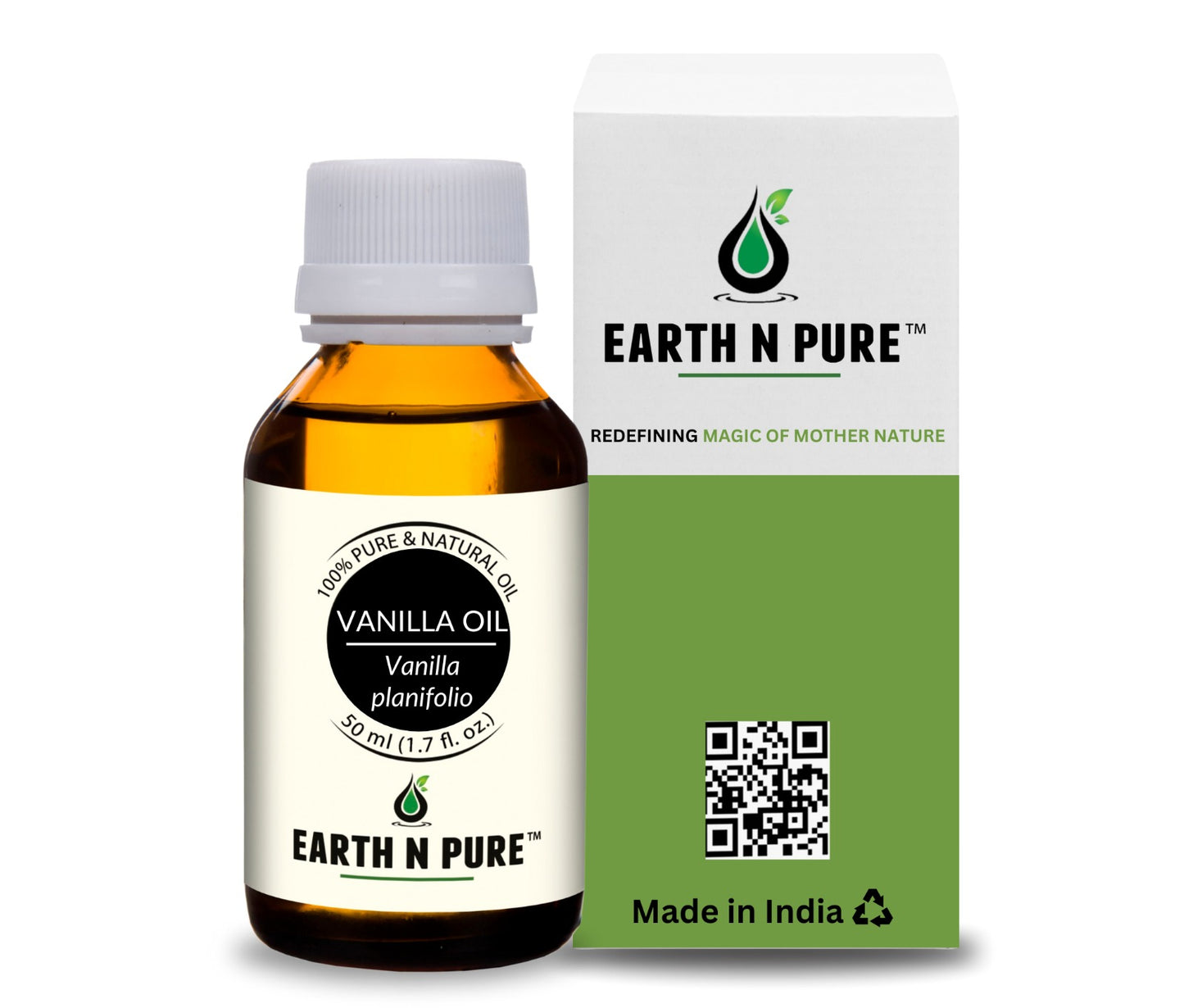 Earth N Pure Vanilla Essential Oil – Pure Aromatherapy Oil for Diffuser, Relaxation & Skin Care