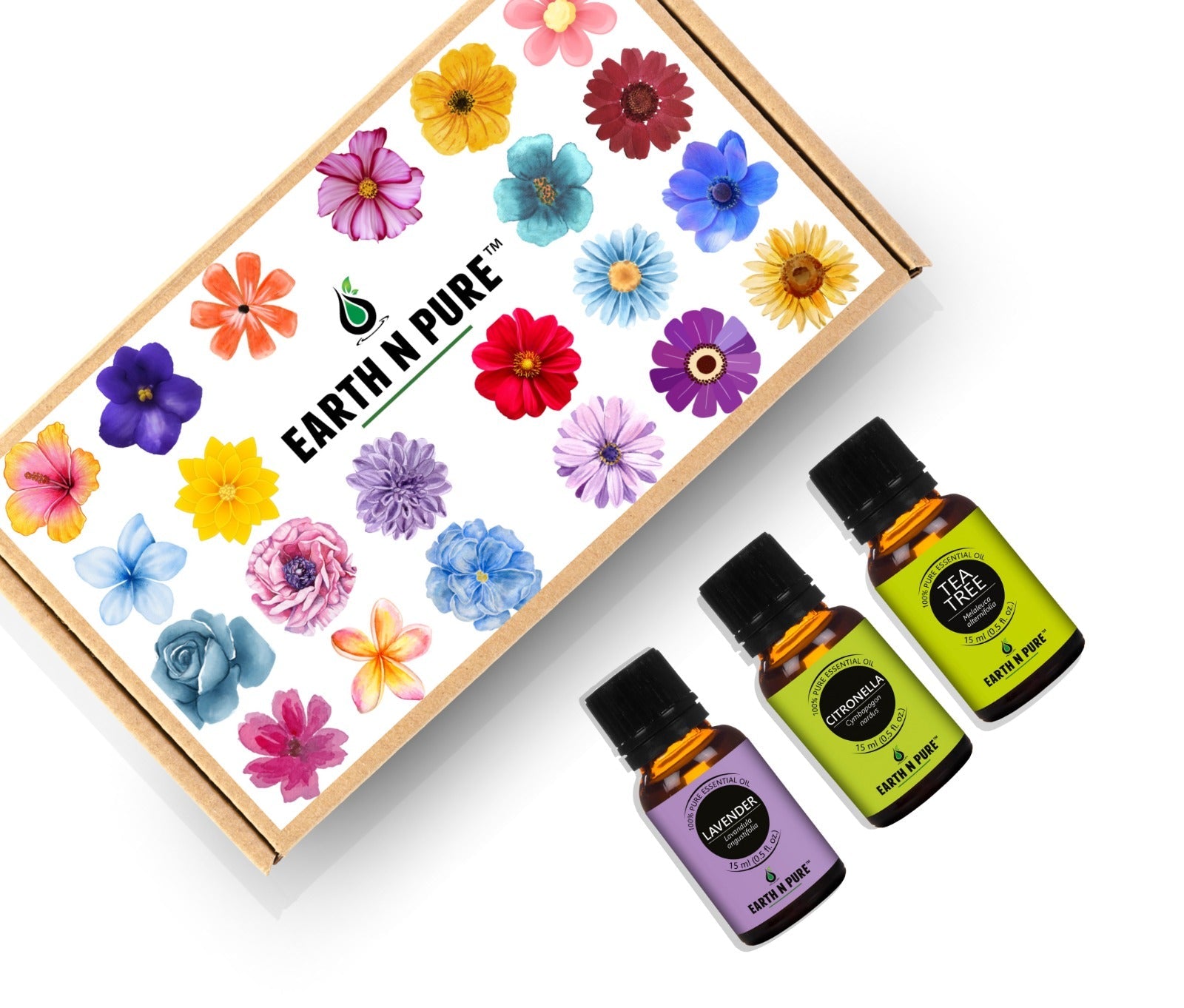 Aromatherapy Set Gift Box with Pure Essential Oils – Earth N Pure