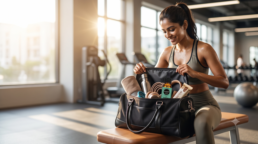 Gym Bag Essentials: Plant-Based Recovery & Natural Pre-Workout with Essential Oils | Earth N Pure