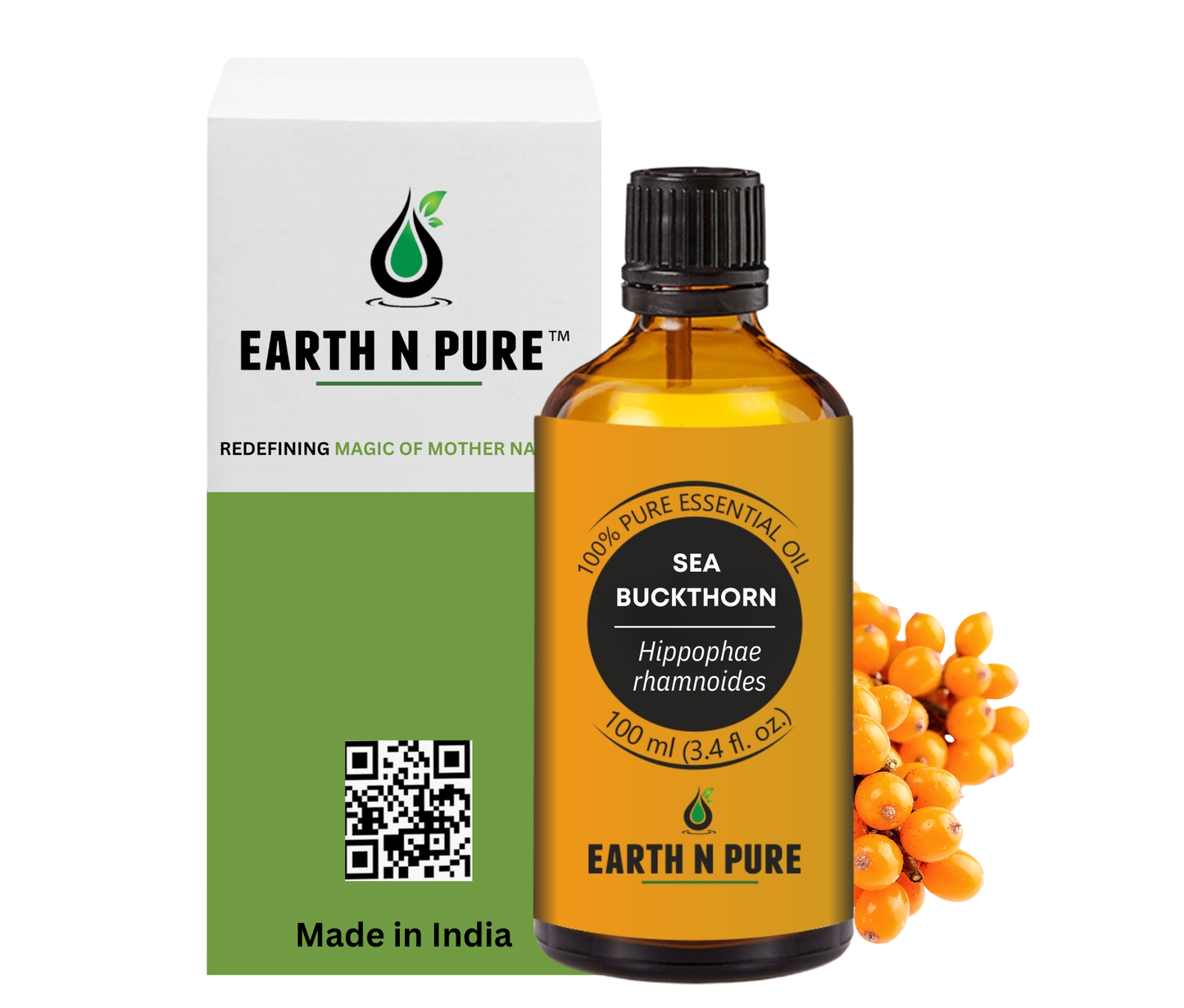 Earth n Pure Sea Buckthorn Oil for Glowing, Healthy Skin