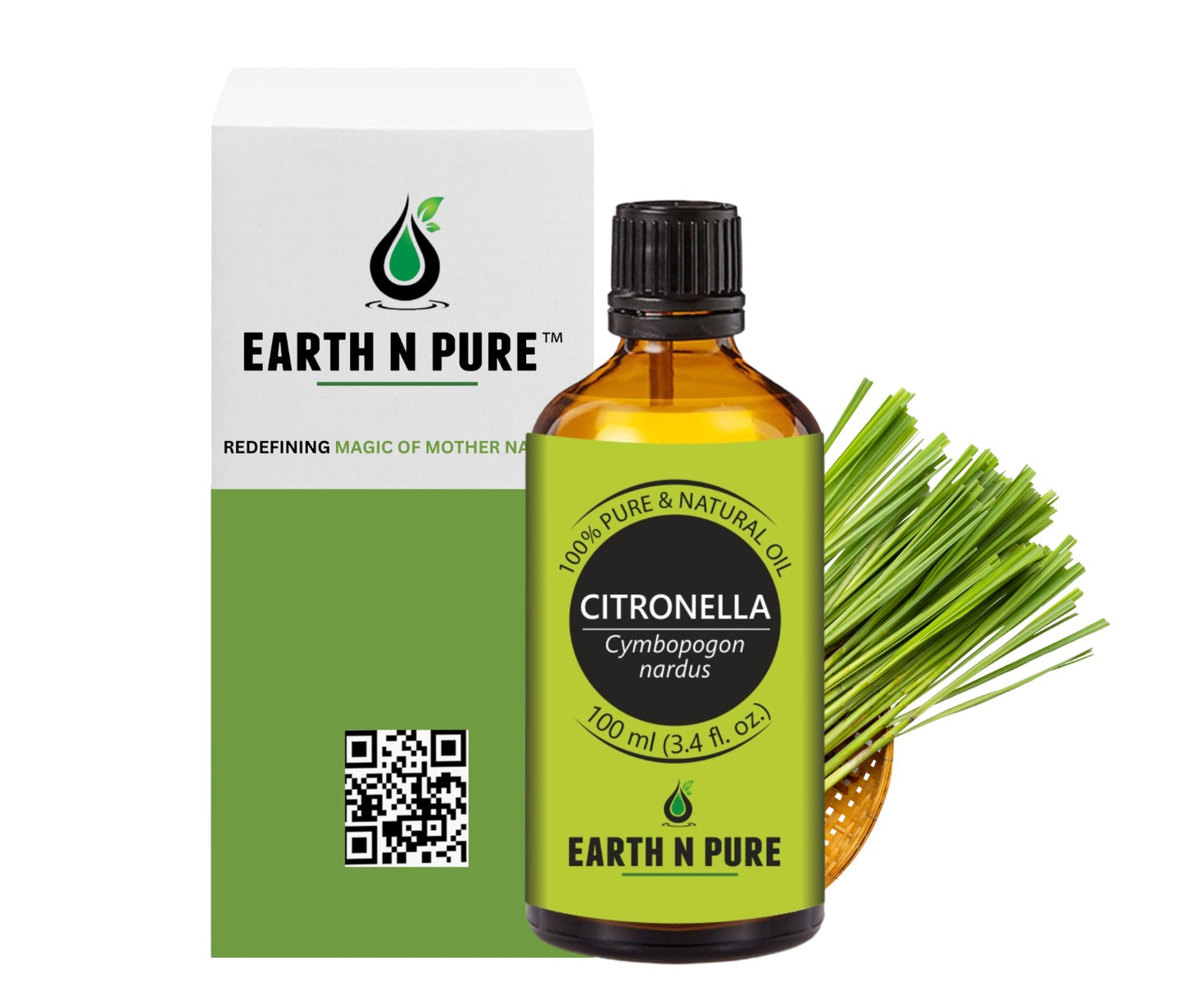 Earth n Pure Citronella Oil for Natural Outdoor Freshness