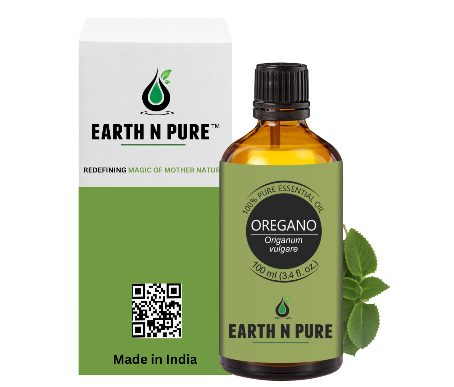 Earth N Pure Oregano Oil – 100% Pure & Natural Therapeutic Grade Essential Oil
