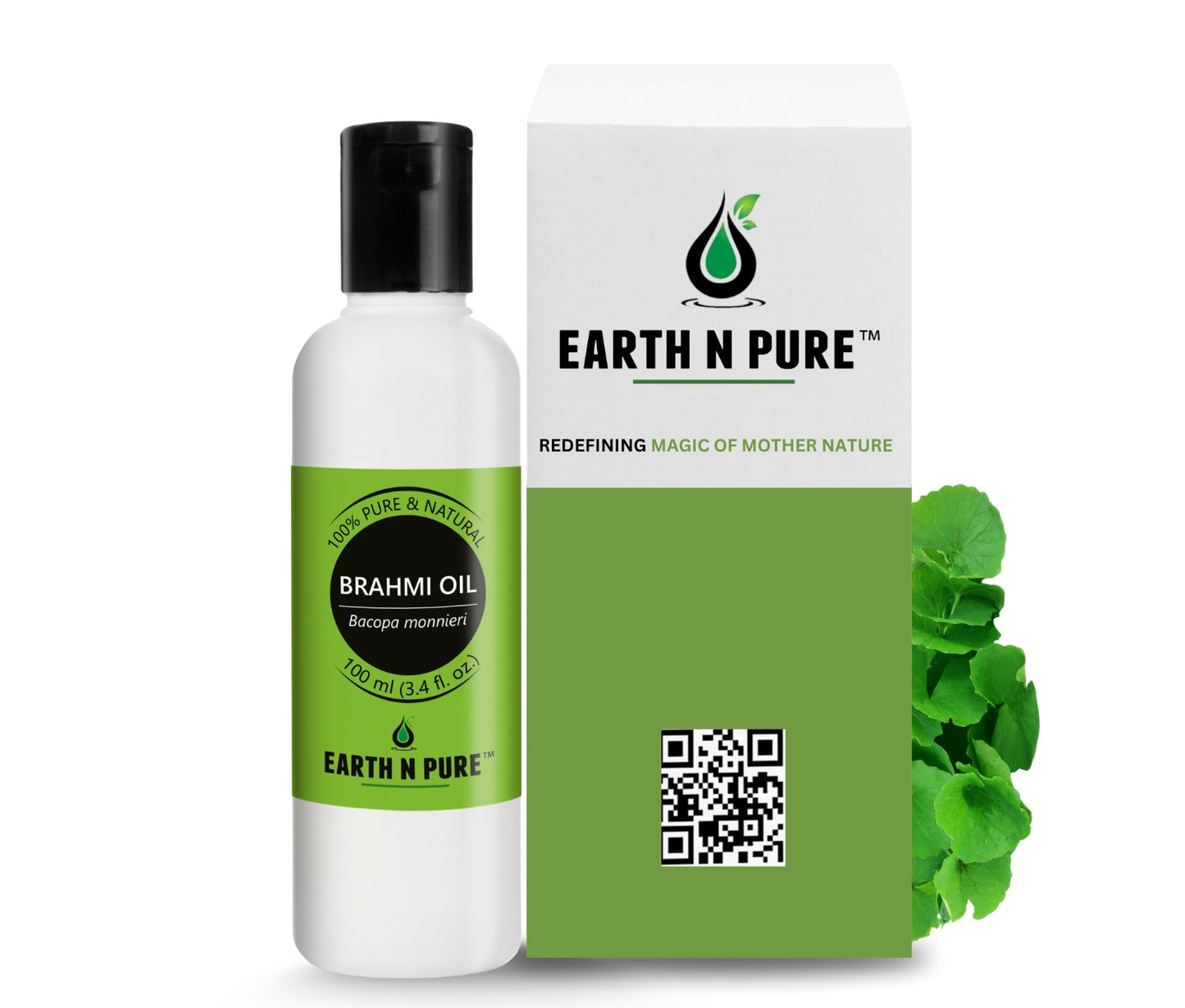 Earth N Pure Brahmi Oil – Pure Oil for Hair Growth & Scalp Care Oil