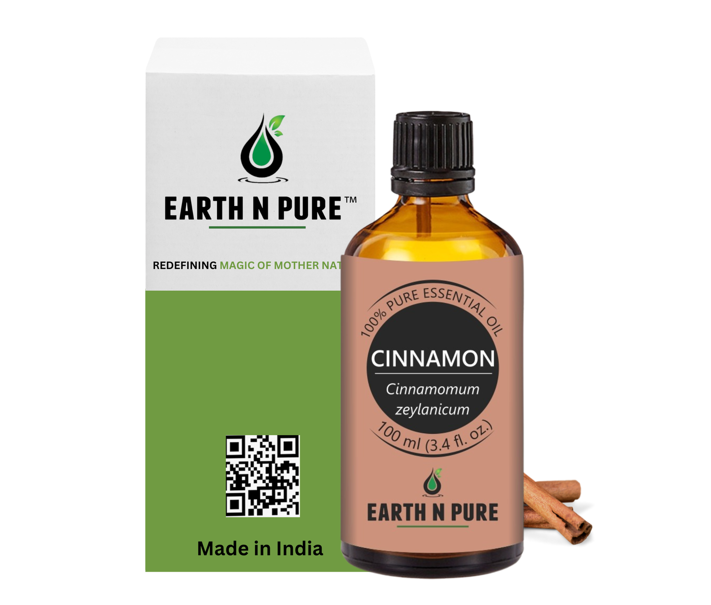 Earth n Pure Cinnamon Oil for Aromatherapy and Wellness