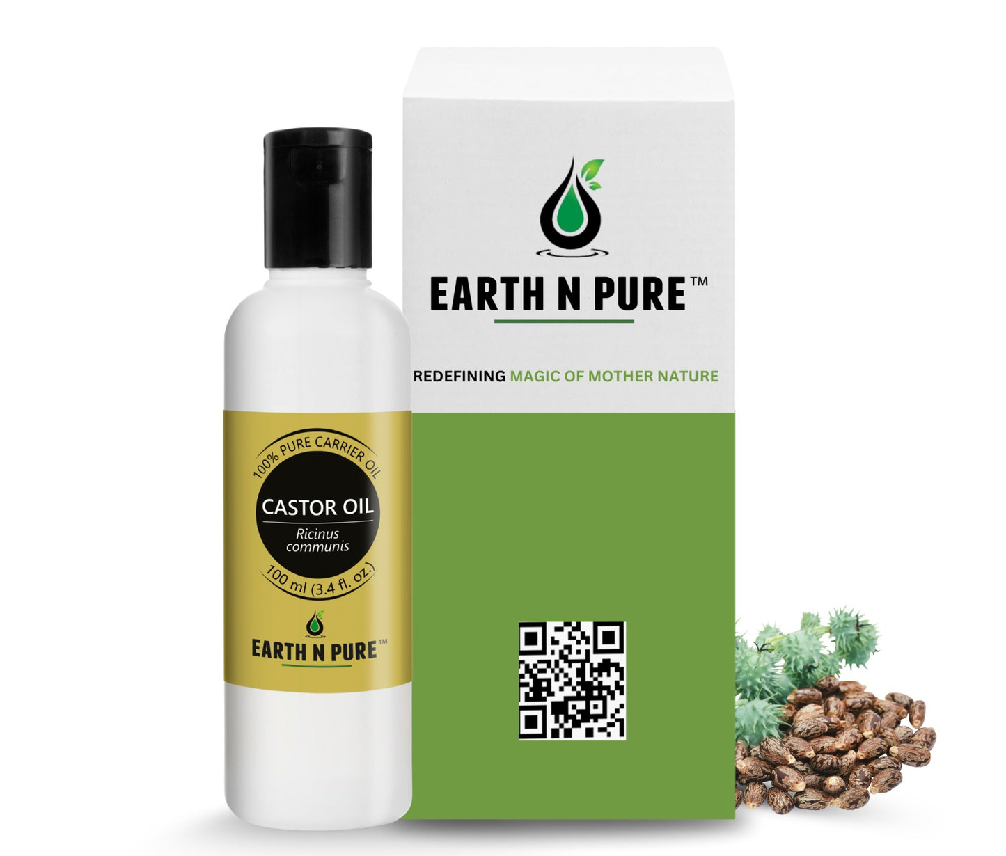Earth n Pure Castor Oil for Hair Growth & Scalp Care