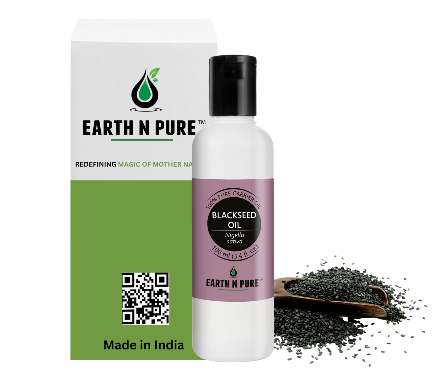 Earth n Pure Blackseed Oil for Hair Growth & Scalp Care