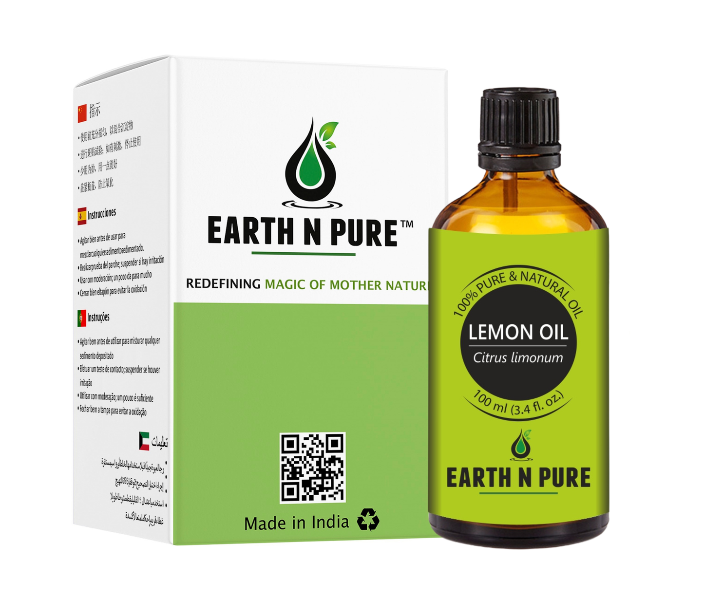 Earth n Pure Lemon Oil for Bright Skin Care