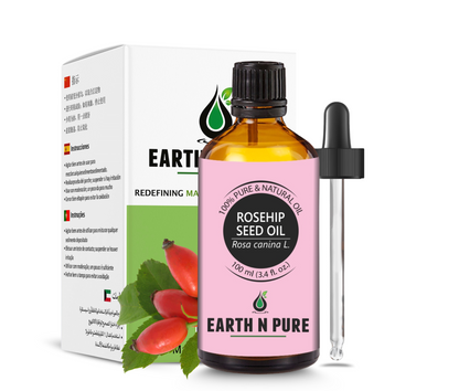 Earth N Pure 100% Pure Rosehip Oil for Glowing Skin & Hair Care