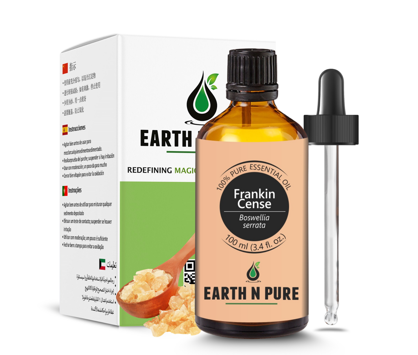 Earth N Pure Frankincense Oil – Pure Essential Oil for Skin, Hair & Wellness
