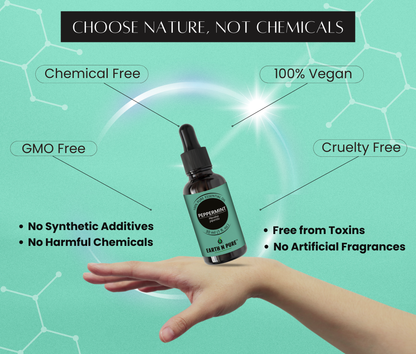 Earth N Pure Essential Oil with Fresh Peppermint Leaves