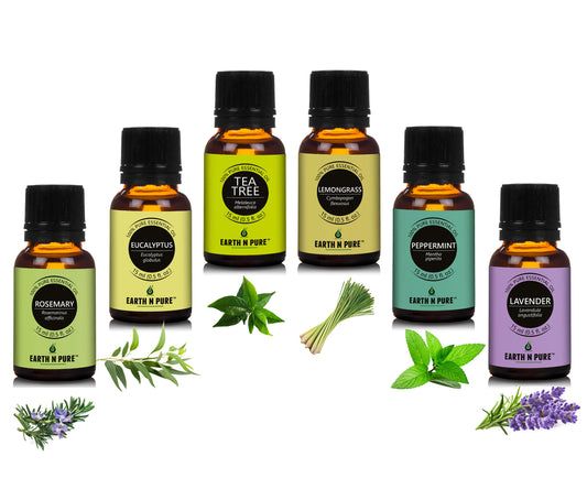 Rosemary, Eucalyptus, Tea Tree, Lemongrass, Peppermint & Lavender