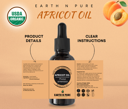 Earth n Pure Apricot Oil for Soft & Nourished Skin