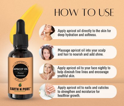 Earth n Pure Apricot Oil for Soft & Nourished Skin