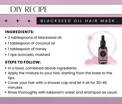 Earth N Pure Cold Pressed Blackseed Oil | 100% Pure & Natural Kalonji Oil