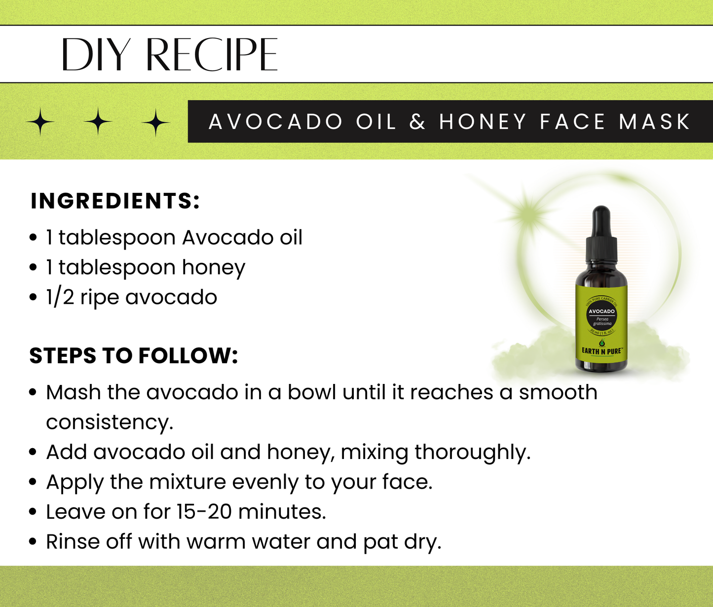 Earth n Pure Avocado Oil for Deep Skin and Hair Nourishment