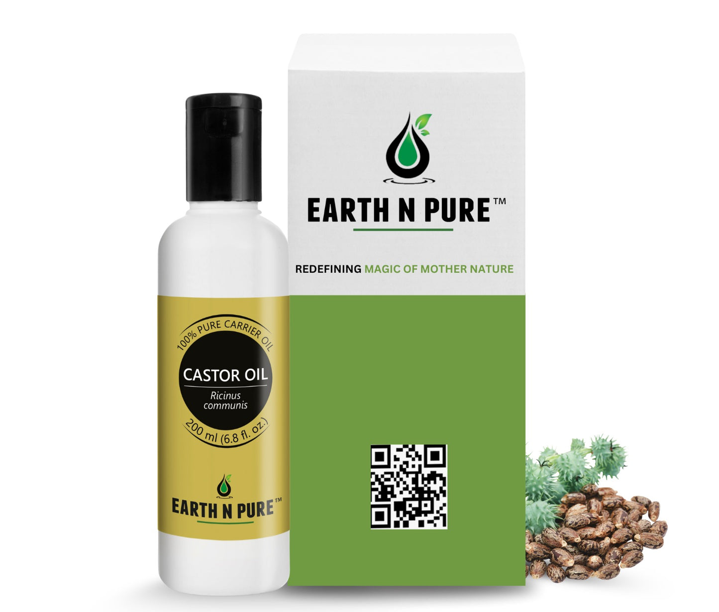 Earth n Pure Castor Oil for Hair Growth & Scalp Care