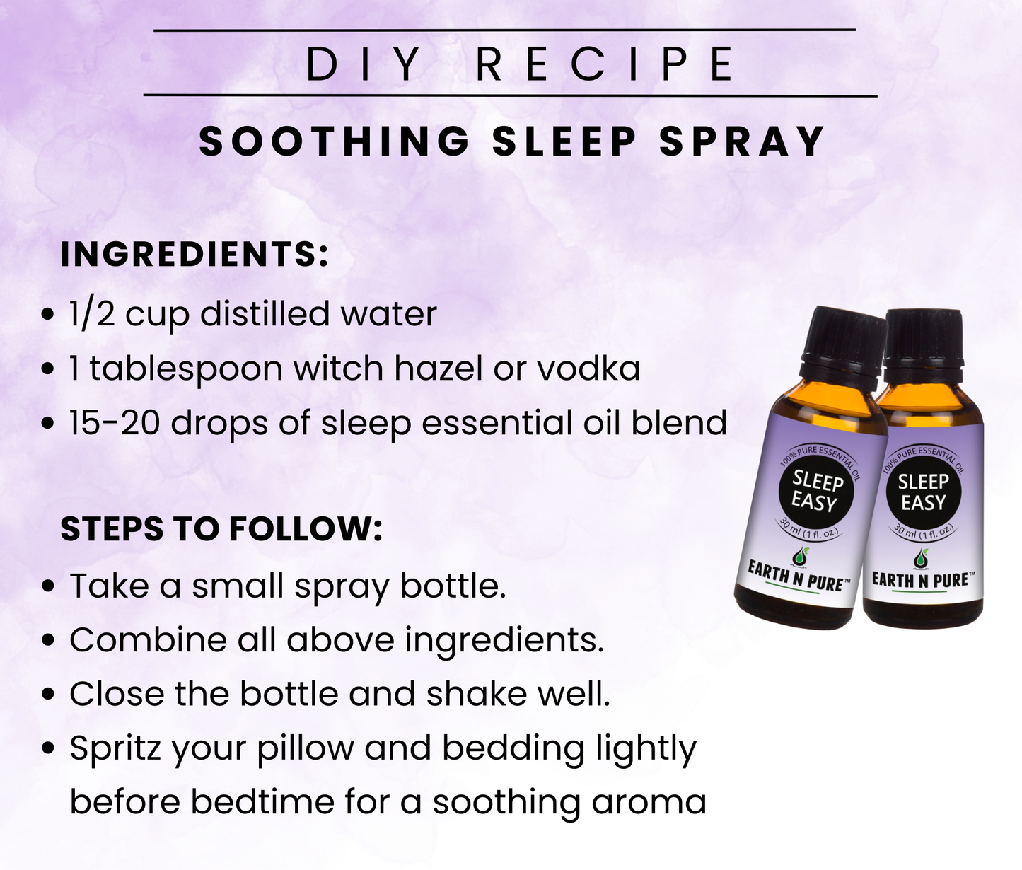 Diffuser Burner with 10ML Sleep Easy Oil Blend