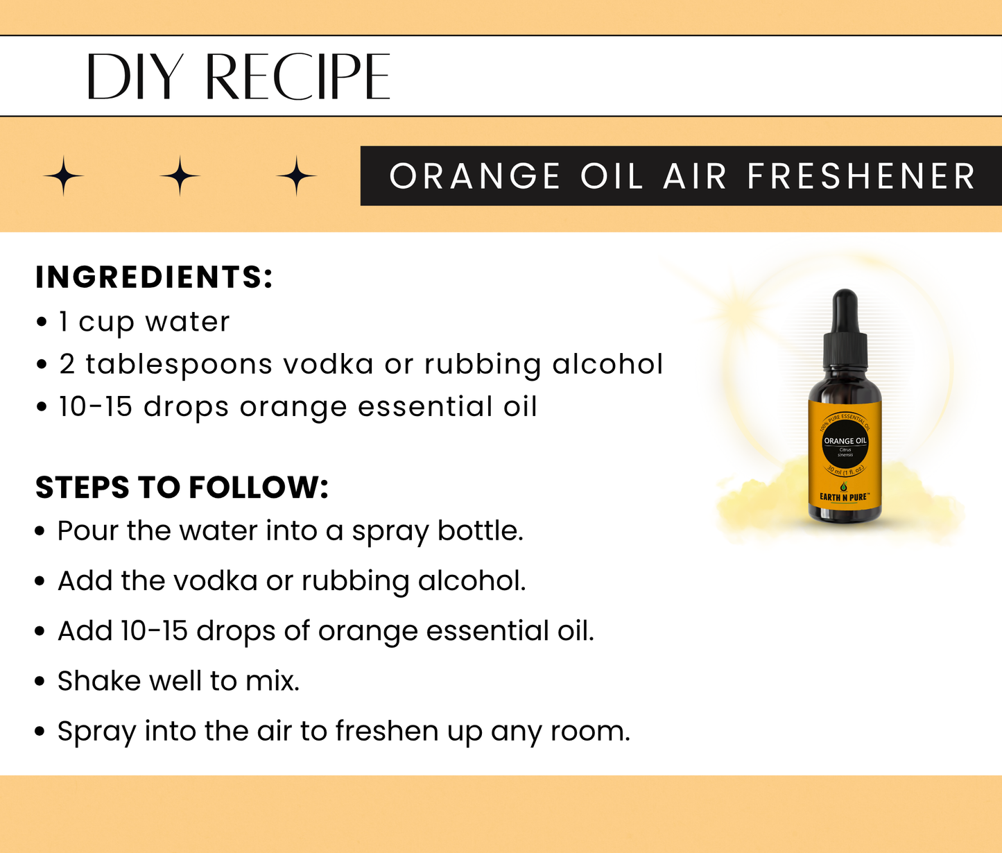 Earth N Pure Orange Oil – 100% Pure Therapeutic Citrus Oil