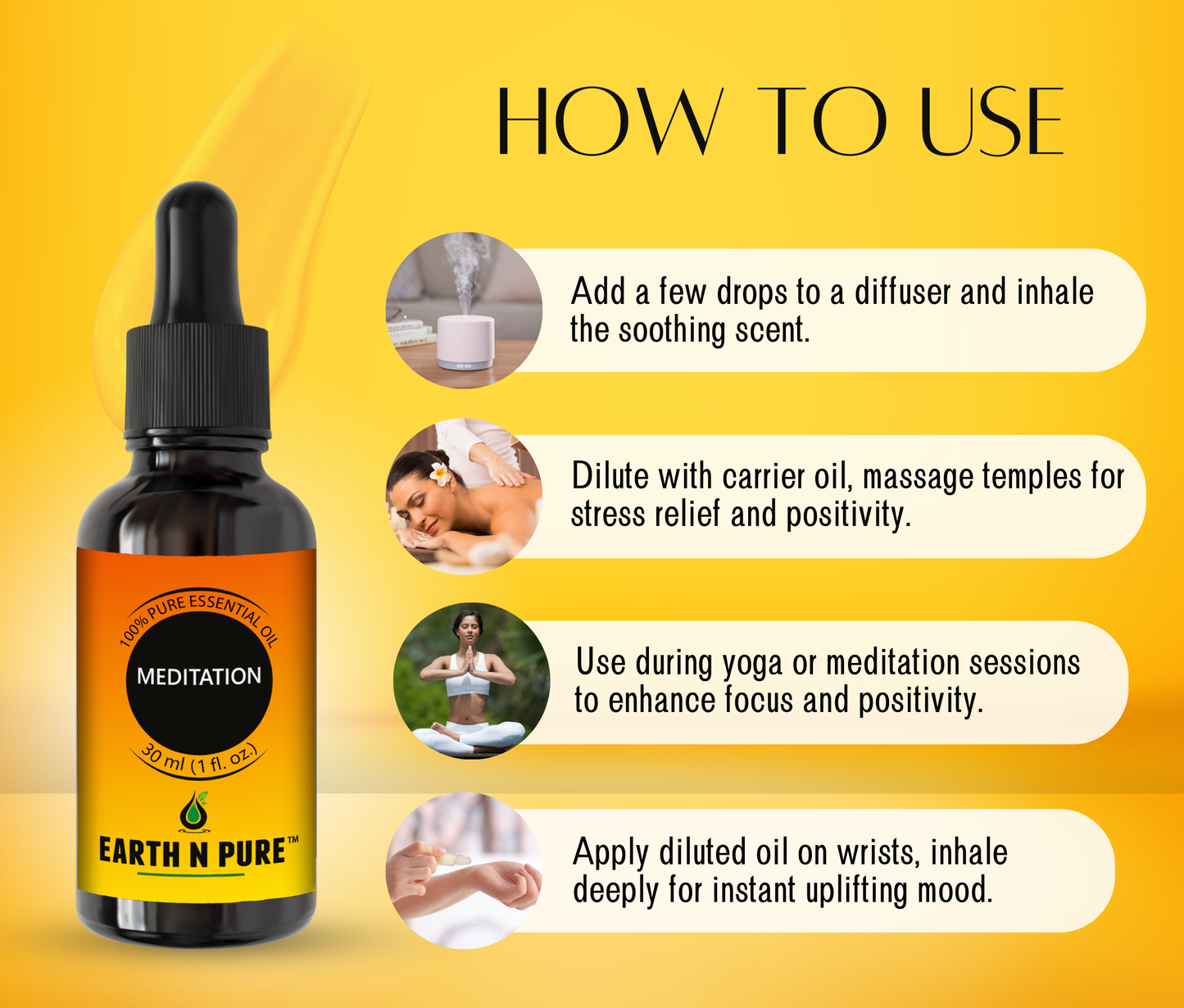 Earth n Pure Meditation Oil for Relaxation & Focus