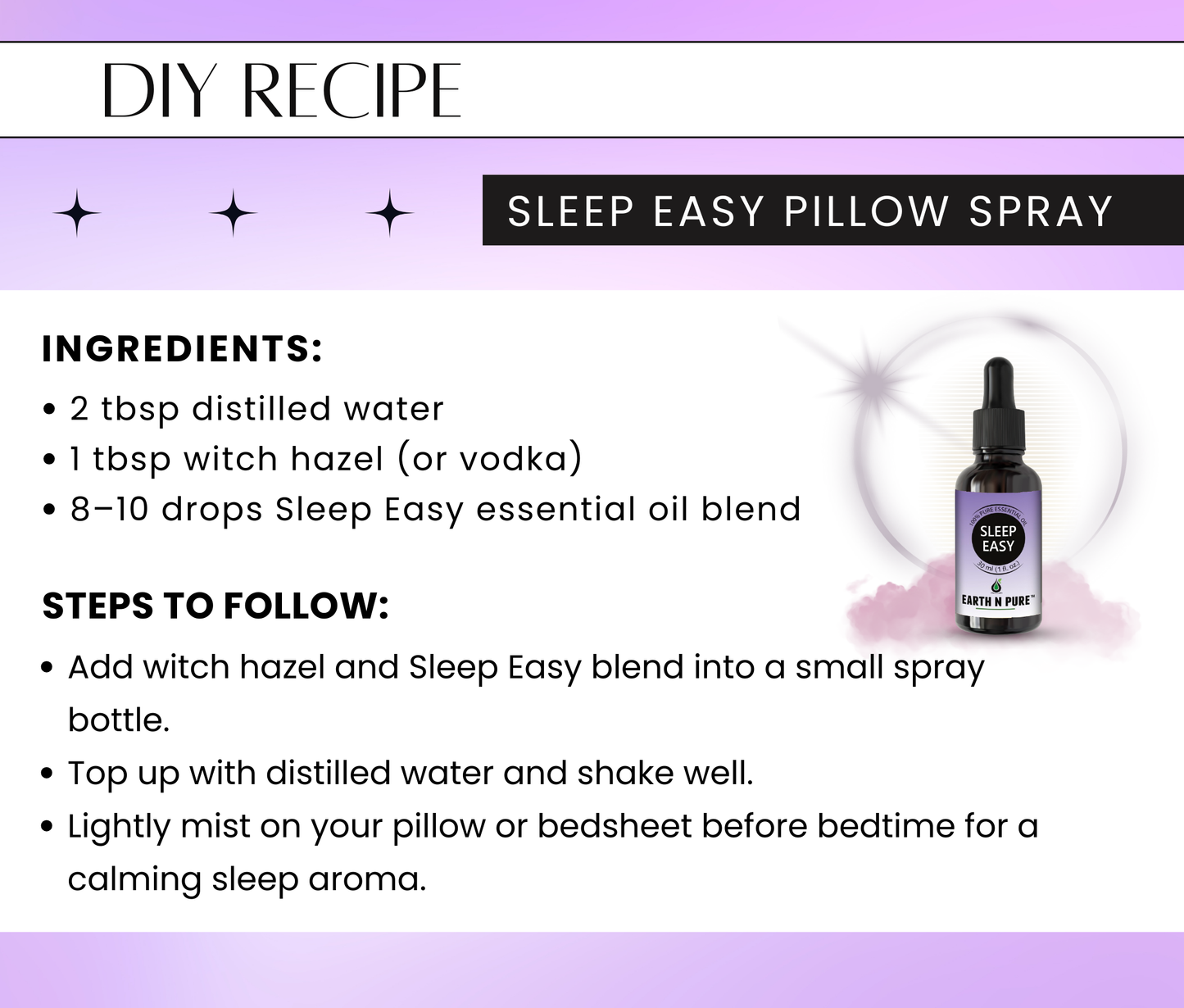 Earth N Pure Sleep Easy Essential Oil Blend