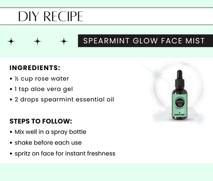 Earth n Pure Spearmint Oil for Refreshing Aromatherapy