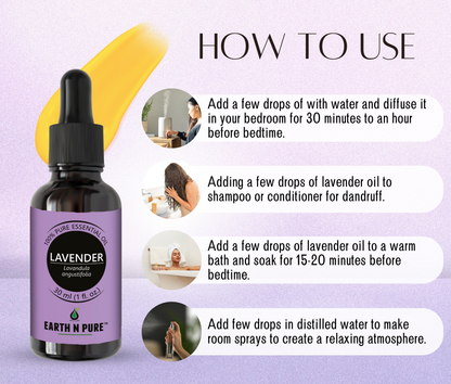 Earth N Pure Lavender Oil for skincare and haircare