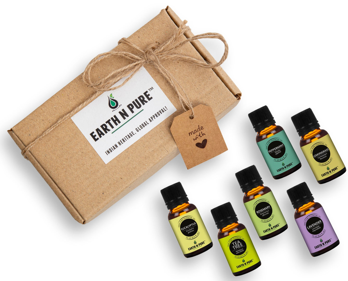 Rosemary, Eucalyptus, Tea Tree, Lemongrass, Peppermint & Lavender