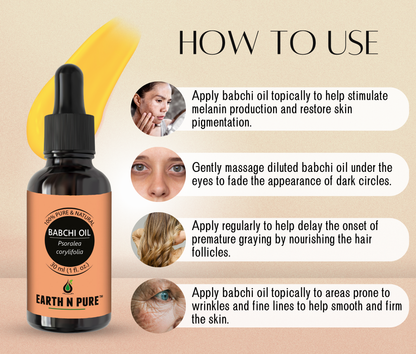 Earth N Pure 100% Pure Babchi Oil – Cold Pressed Herbal Oil