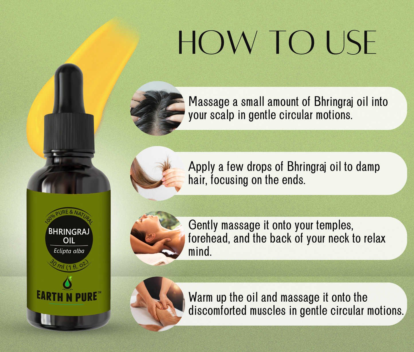 Ayurvedic hair care oil – Earth N Pure Bhringraj Oil