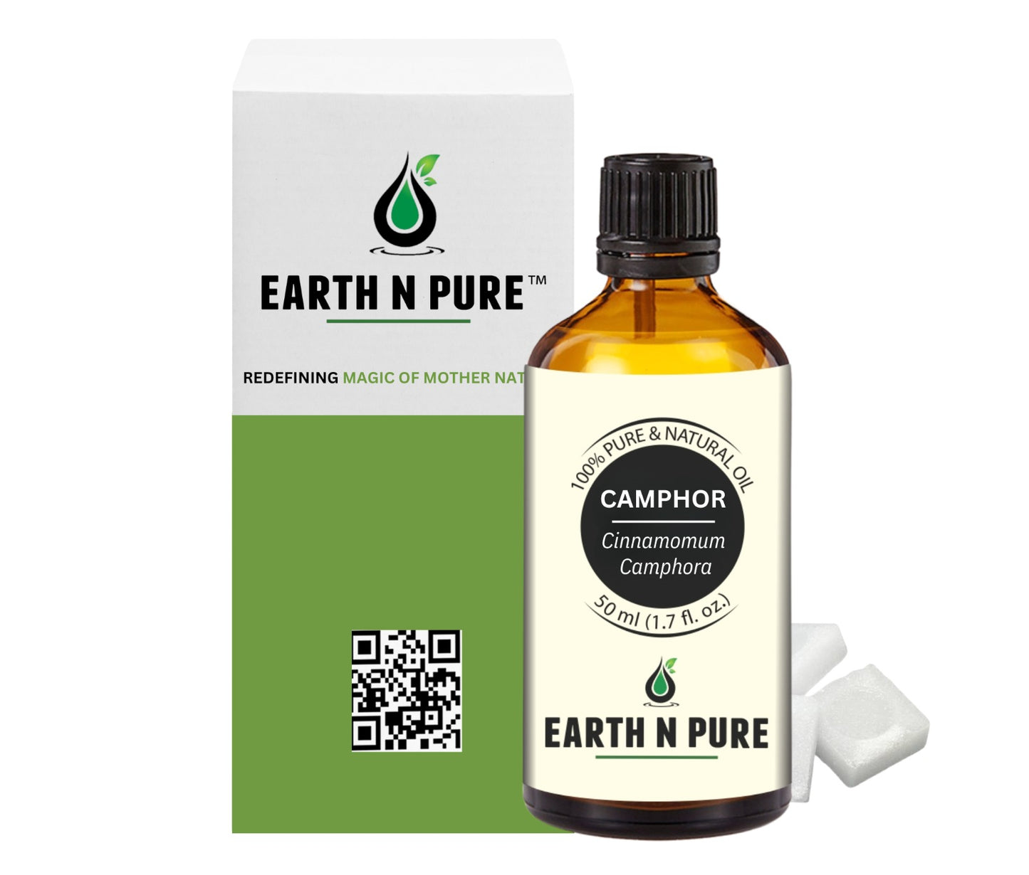 Earth N Pure Camphor Oil for Aromatherapy and Massage – Refreshing and Cooling Essential Oil