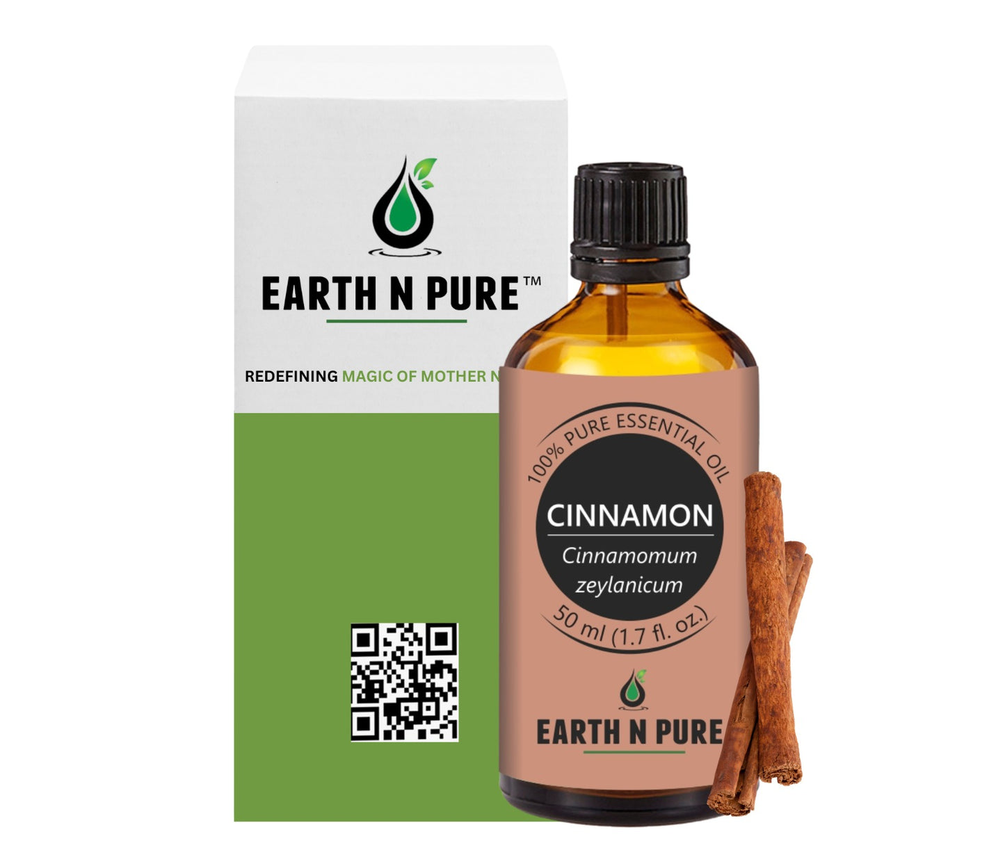 Earth n Pure Cinnamon Oil for Aromatherapy and Wellness