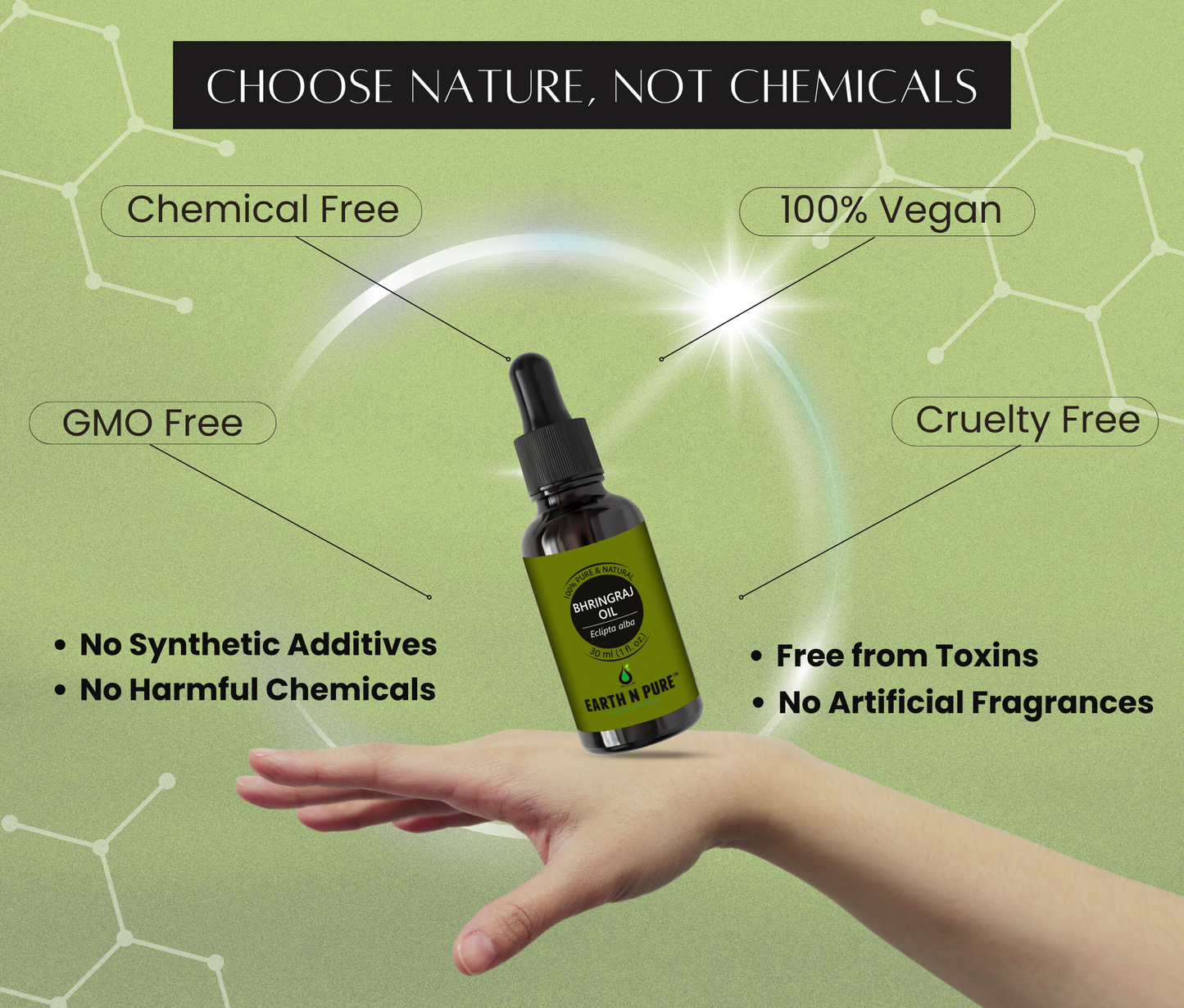 Earth N Pure Bhringraj Oil | Natural Hair Growth & Scalp Care