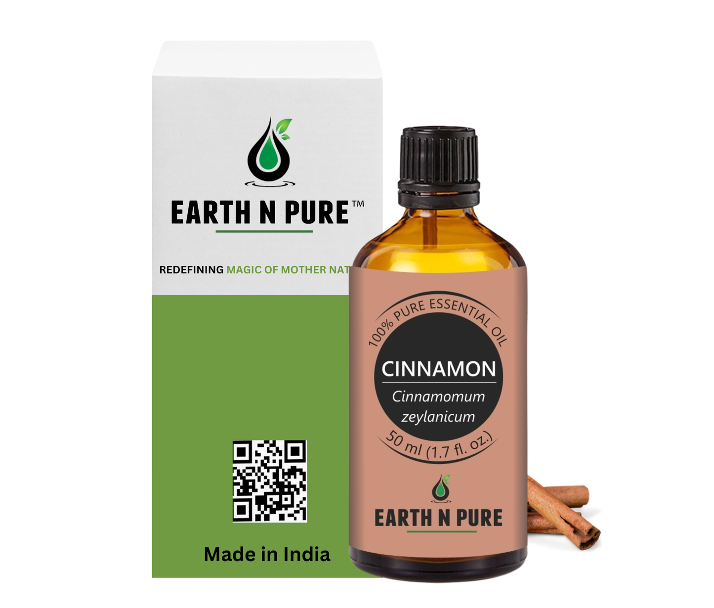Earth n Pure Cinnamon Oil for Aromatherapy and Wellness