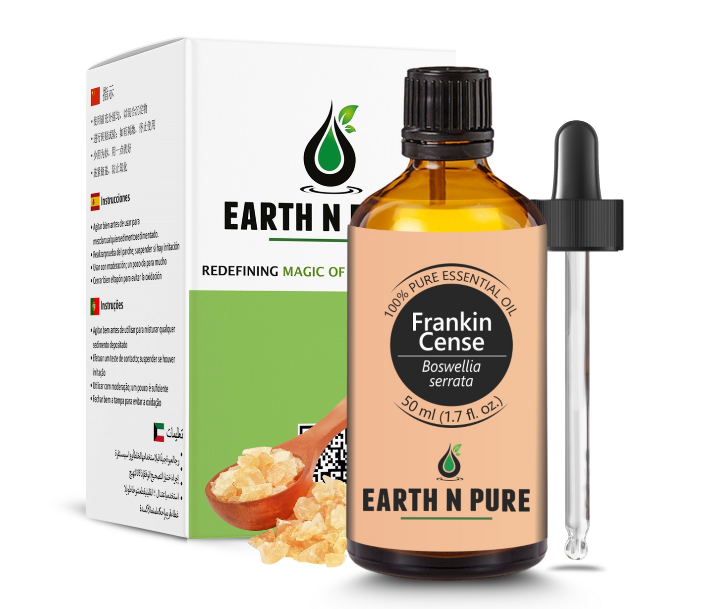 Earth N Pure Frankincense Oil – Pure Essential Oil for Skin, Hair & Wellness