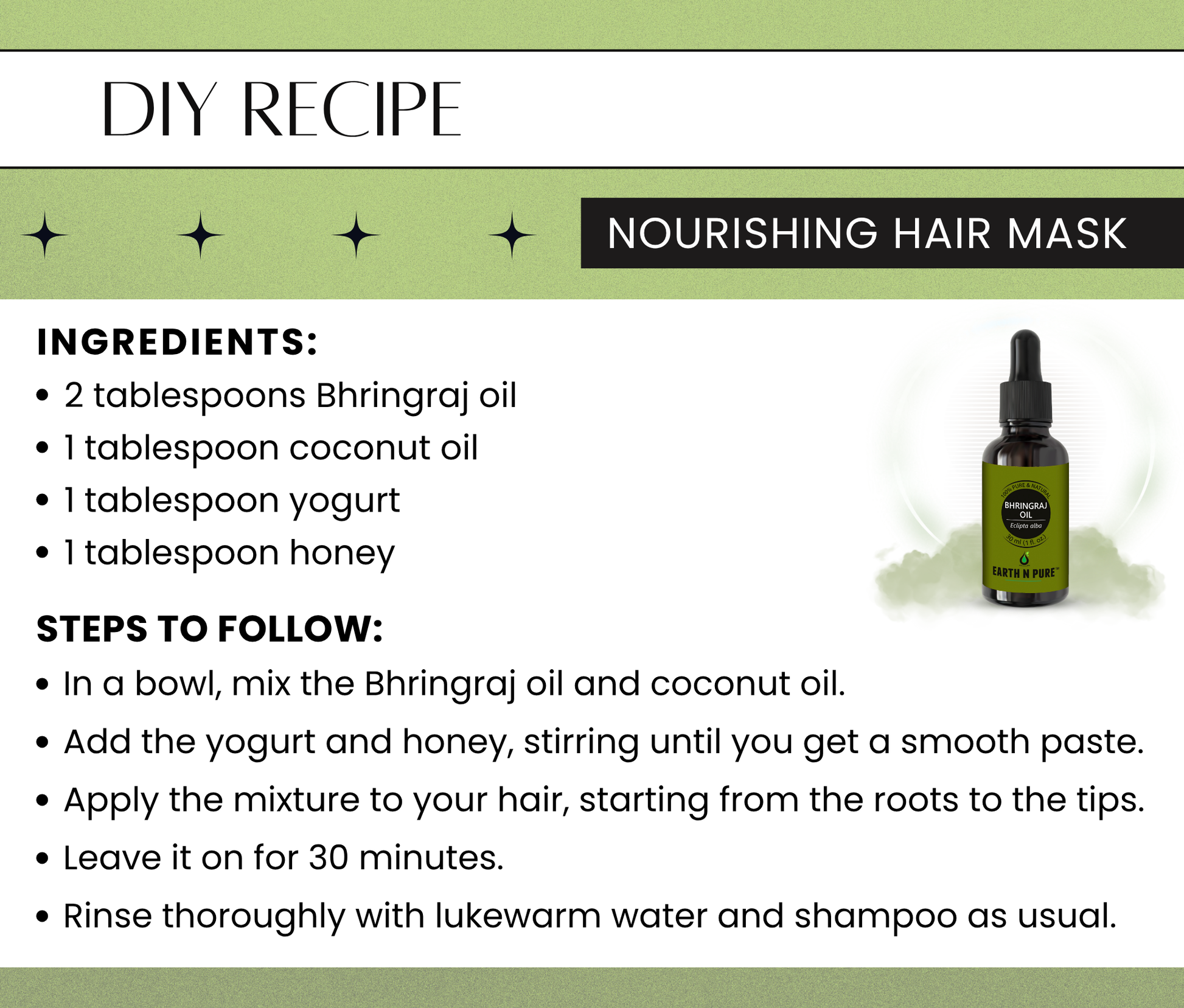 Earth N Pure cold-pressed bhringraj oil for hair nourishment