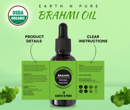 Brahmi Oil for hair growth and scalp nourishment