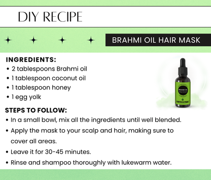 Earth N Pure Brahmi Oil – Pure Oil for Hair Growth & Scalp Care Oil