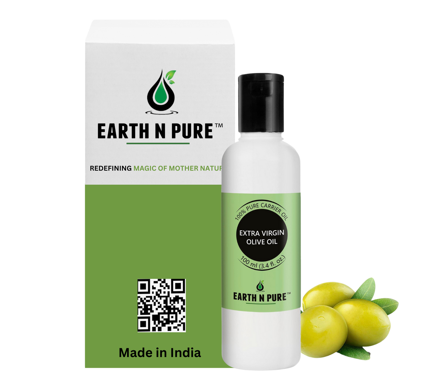 Earth n Pure Extra Virgin Olive Oil for Skin & Hair Care