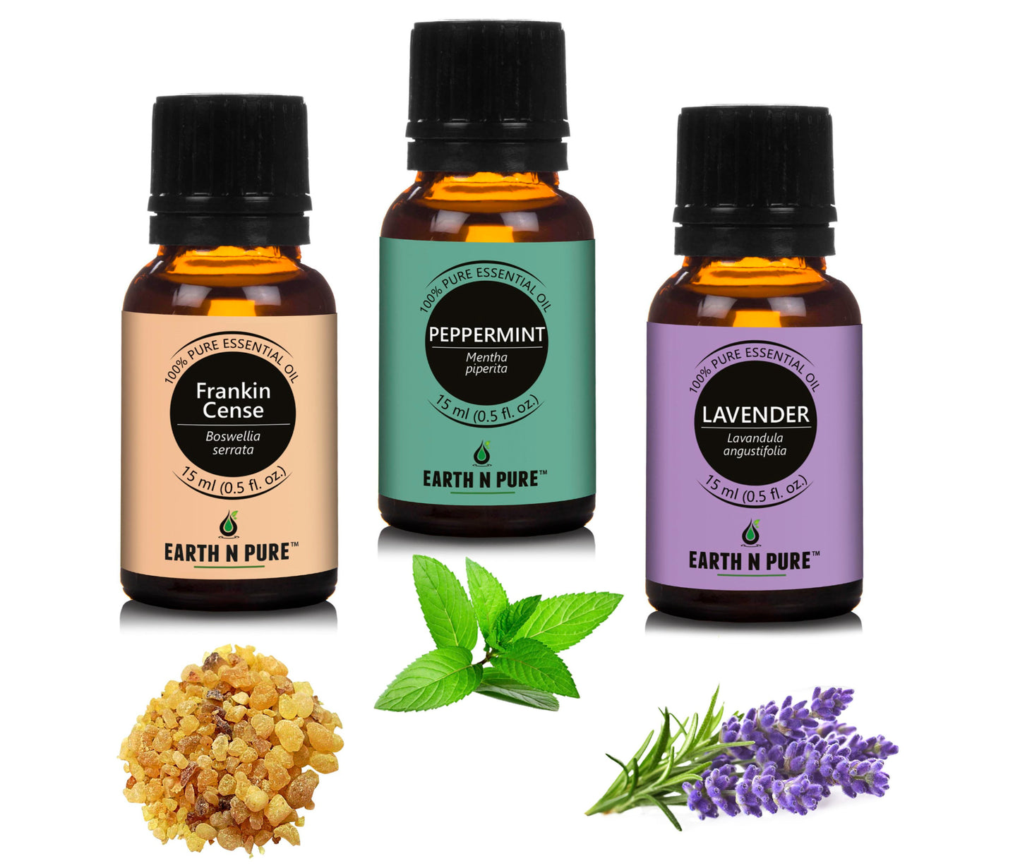 Frankincense, peppermint & Lavender